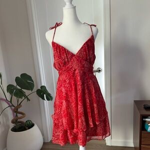 Women’s red dresss